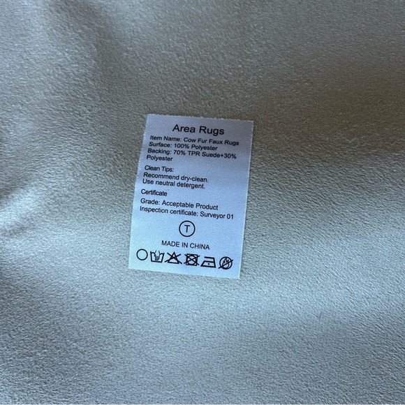 Faux Fur Cow Rug - Picture 14 of 16